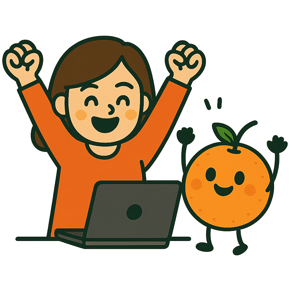 Happy store owner celebrating success